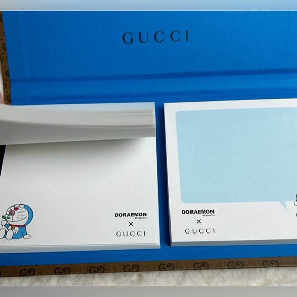 Gucci x Doraemon Hardcover Notepad Set | Limited Edition | Sealed - Picture 4 of 9
